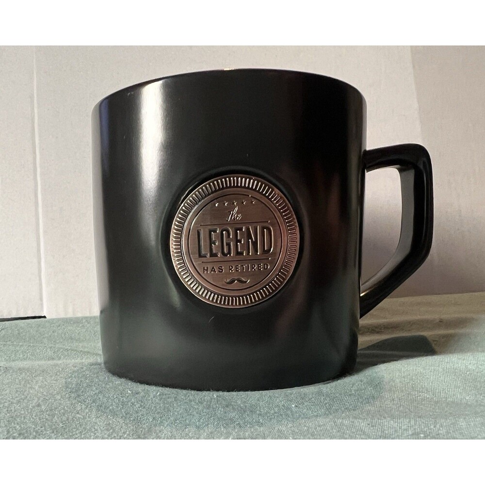 Retirement Coffee Mug Gift “THE LEGEND HAS RETIRED” Black 15 Oz